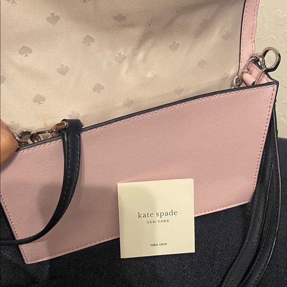 Kate Spade Navy and Pink Floral Crossbody Bag - Picture 4 of 5